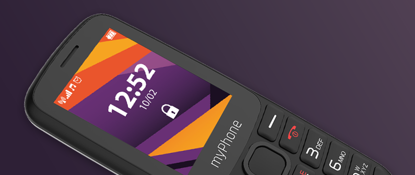 Telefon myPhone 6410 LTE zbliżenie na wyświetlacz