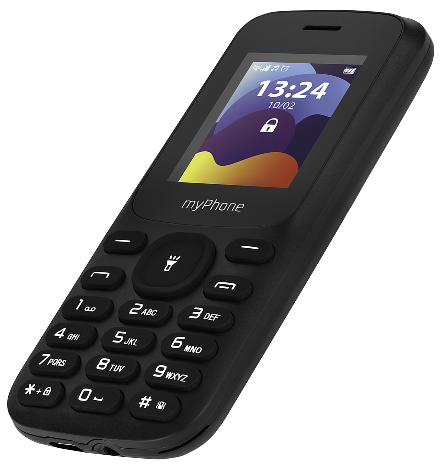 Telefon posiada gniazdo ładowania w standardzie micro USB.   widok z ukosa
