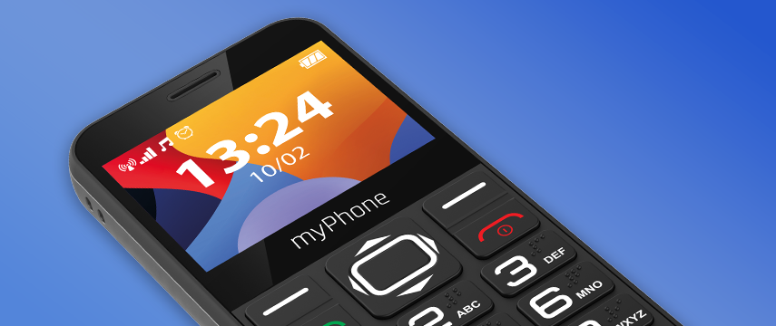 Ekran i duże przyciski w telefonie myPhone HALO 3