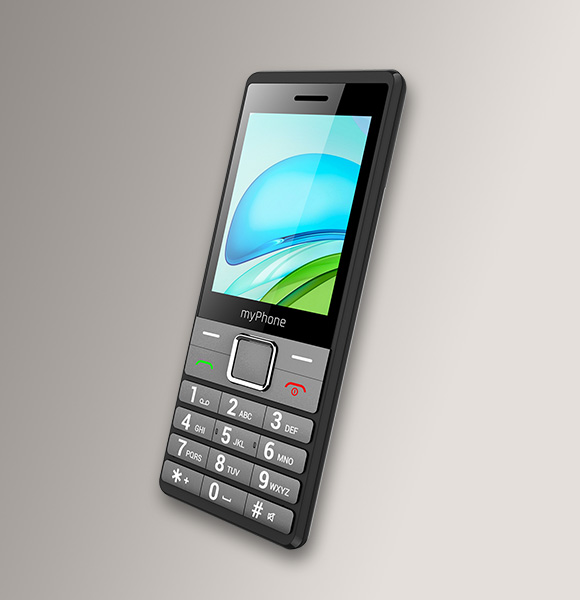 Telefon myPhone 7340 LTE w ujęciu poprzecznym. 