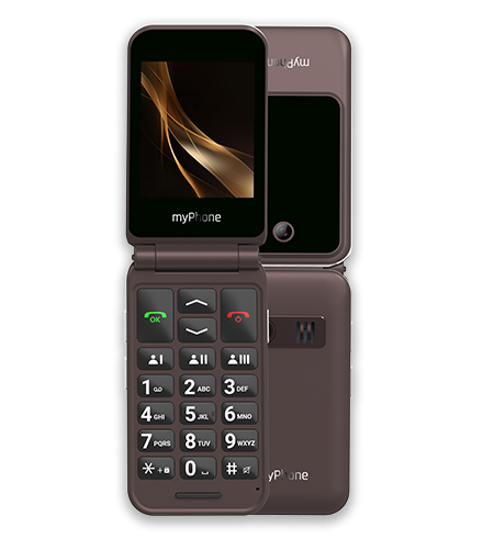 myPhone Harmony LTE Praline Collection widok przód tył.