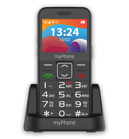 Telefon myPhone HALO 3 LTE w stacji ładującej