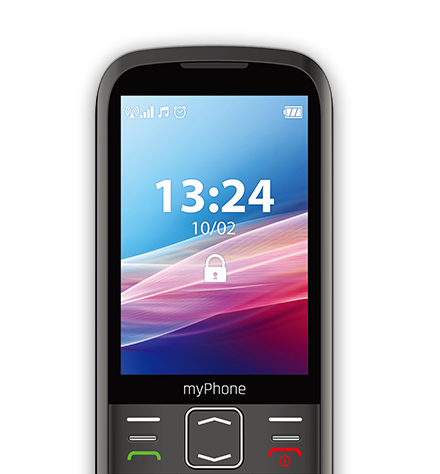 telefon myPhone HALO 4 lte zbliżenie na duży ekran i klawiaturę