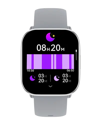 smartwatch myPhone Watch Pastel z pokazaną funkcją monitorowania snu