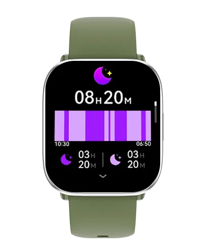smartwatch myPhone Watch Pastel z pokazaną funkcją monitorowania snu