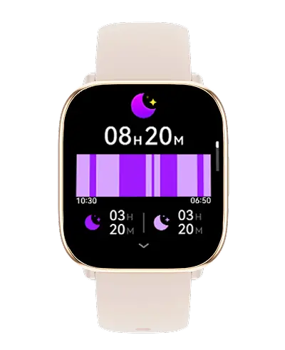 smartwatch myPhone Watch Pastel z pokazaną funkcją monitorowania snu