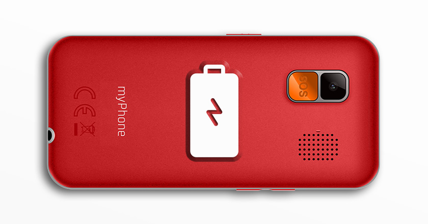 Widok plecków telefonu myPhone HALO Easy 