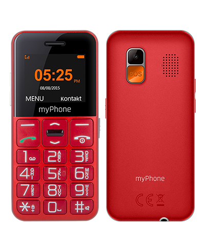 Przód oraz tył telefonu myPhone HALO Easy