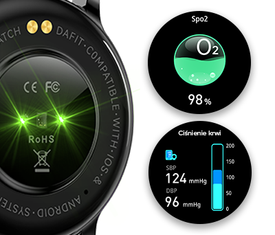 myPhone Watch Elegant 2 funkcje zdrowotne