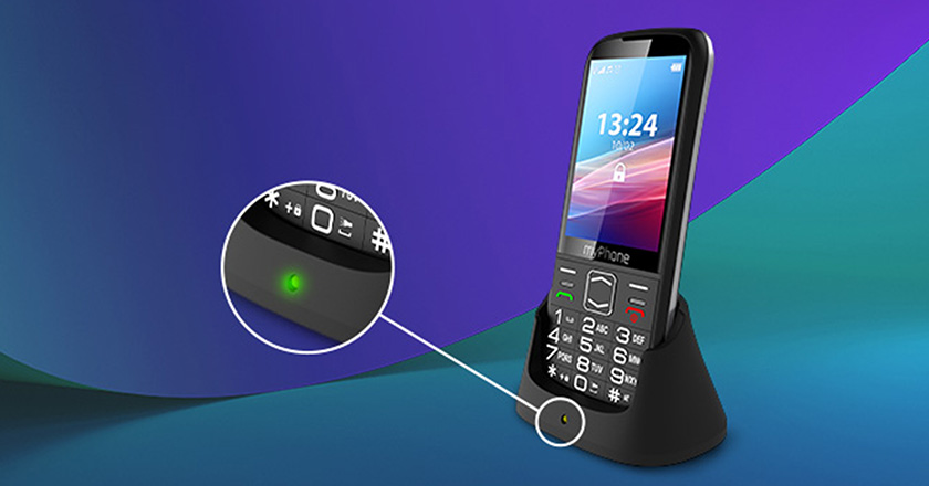 myPhone HALO 4 LTE Baza ładująca przód dioda led