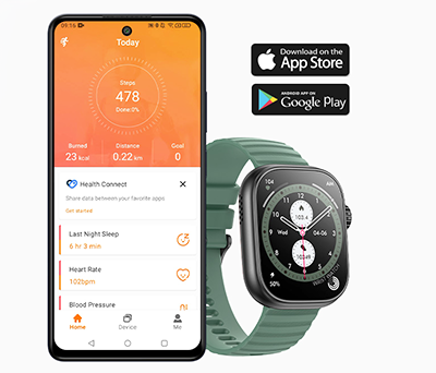 Smartwatch myPhone Watch Tool i widok z aplikacji FitCloudPro