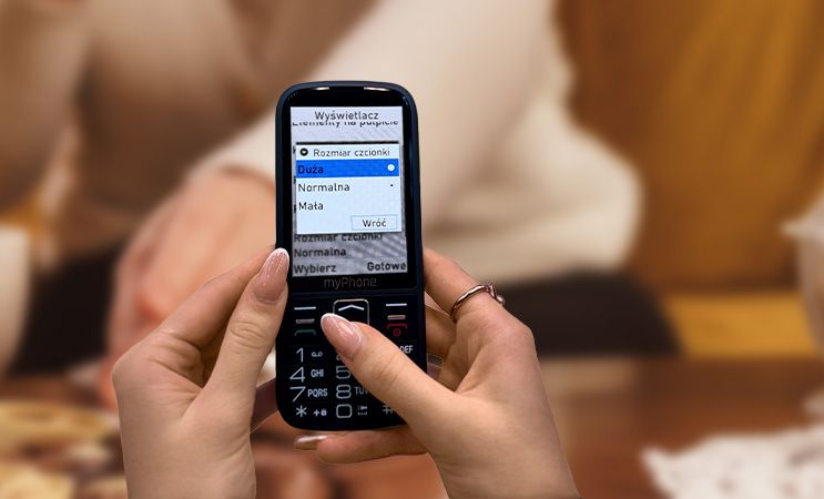myPhone czcionka w telefonie